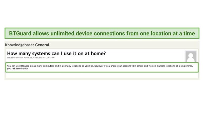 Simultaneous Device Connections — Unlimited From 1 Location At a Time