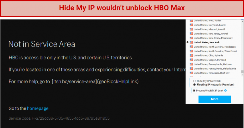Blocked By: HBO Max and Amazon Prime Video.