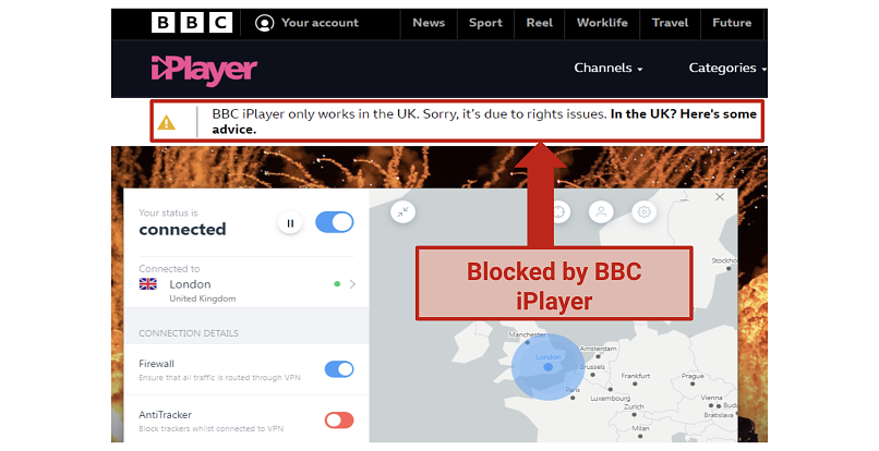 Blocked By: Disney+, ITV Hub, Hulu, Netflix US, Amazon Prime Video, and BBC iPlayer