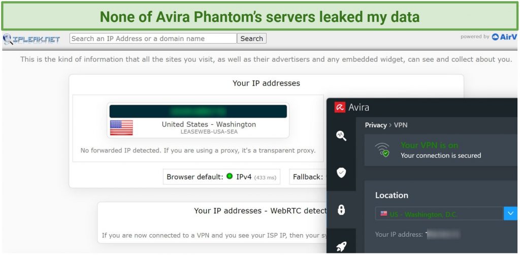 IP, DNS, WebRTC, and IPv6 Leaks