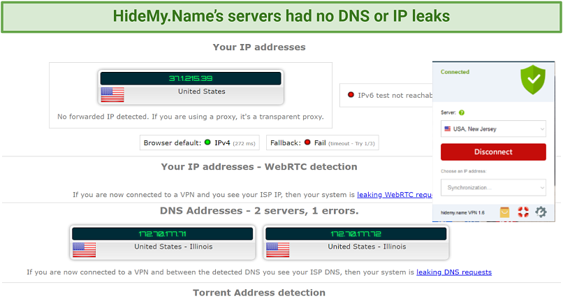 IP, DNS, WebRTC, and IPv6 Leaks