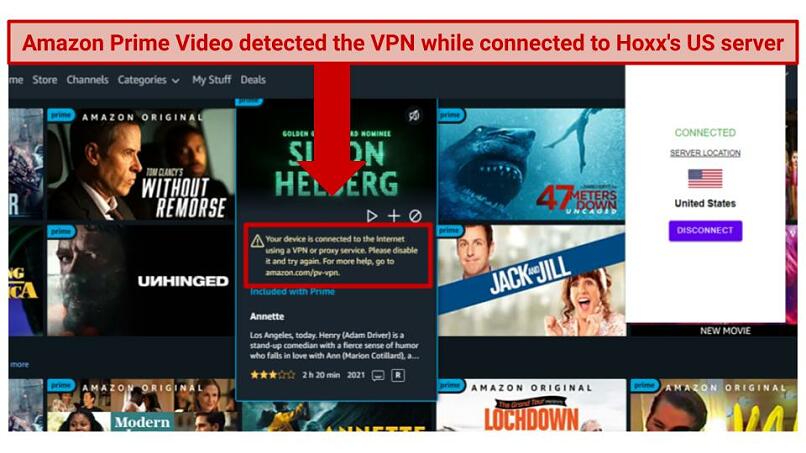 Blocked By: Amazon Prime Video and Hulu