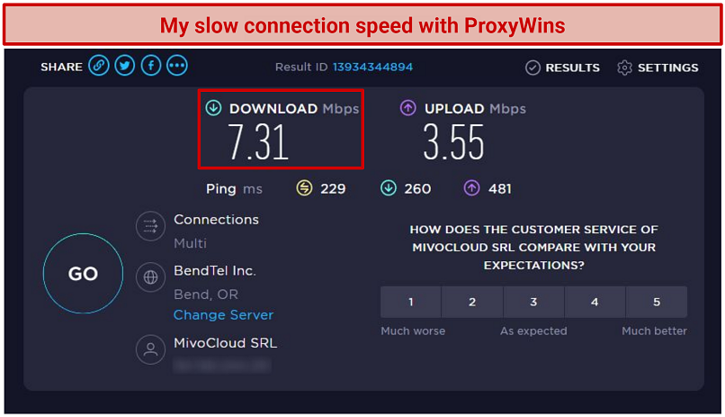 Speeds — Significant Speed Losses on Every Server