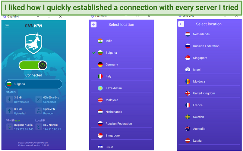 Server Network — Limited Coverage and Not Evenly Distributed