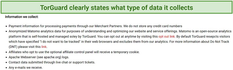 Does TorGuard Keep Logs? No
